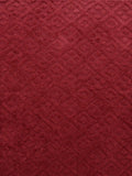 Saral Home Soft Cotton Unique Design Tufted Throw Colour Maroon