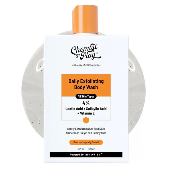 Chemist At Play Exfoliating Body Wash, 4% Salicylic Acid, Vitamin E and Lactic Acid