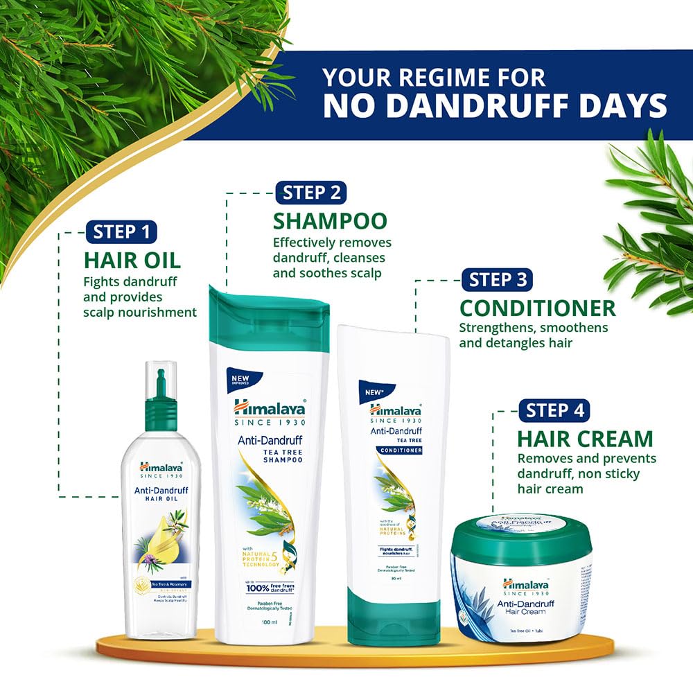 Himalaya Anti Dandruff Tea Tree Conditioner for All Hair Types 80 Millilitres