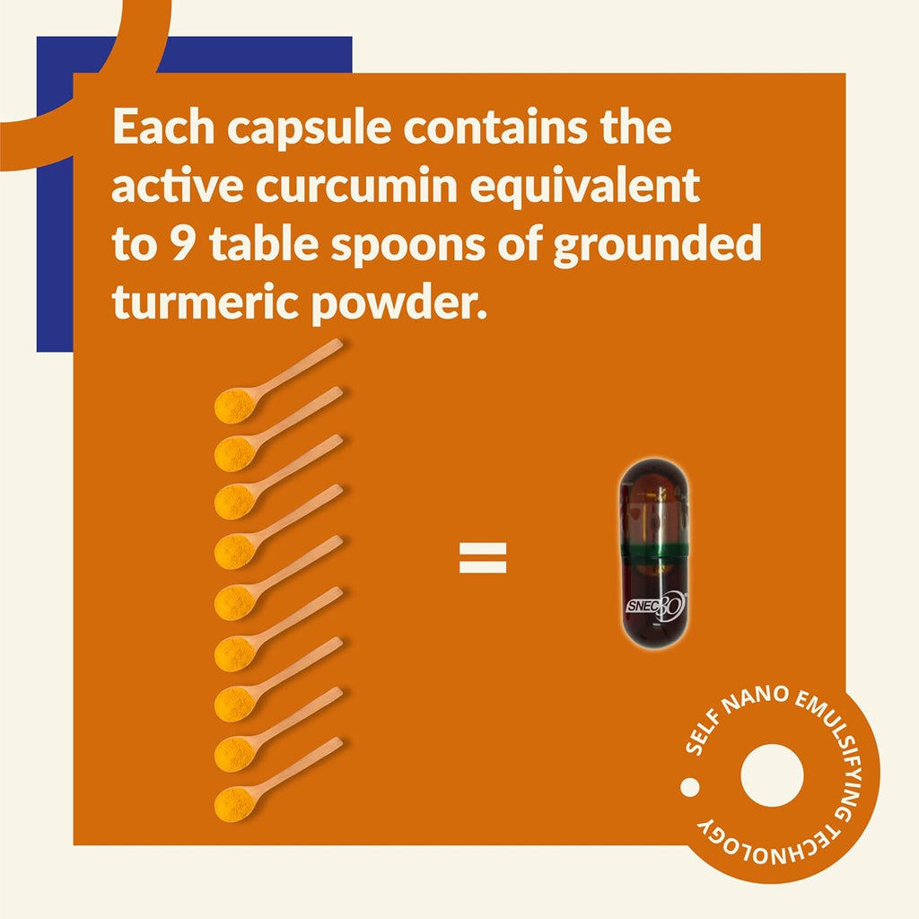 Snec30 Liquid Ayurvedic Curcumin Capsules 900 Mg 15 Caps | No Piperine I Self Dissolving Turmeric
