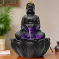Alila Buddha Statue Water Fountain for Living Room Home Decor 14 inches 35cm Black
