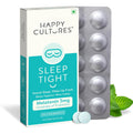 VELBIOM Happy Cultures Sleep Tight Melatonin 5Mg With Probiotic Sleep Deeper&Wake Up Refreshed Non Addictive,Natural,Clinically Tested,Natural Sleep Improves Digestion While Sleeping,30 Chewmints
