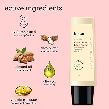 Inatur Shea Butter Hand Cream - 50 gms