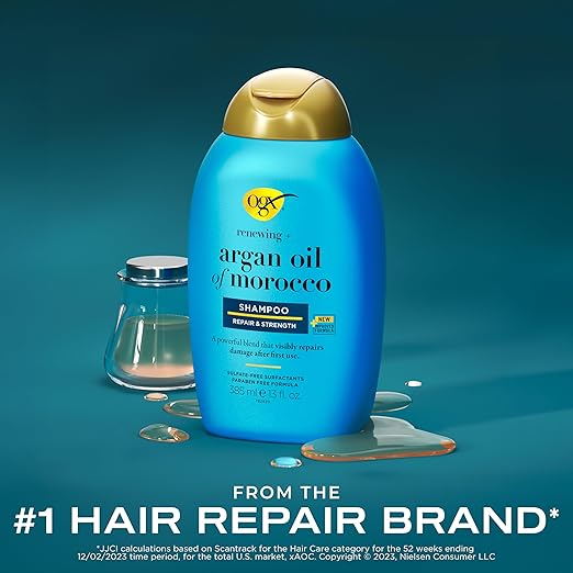 Ogx Renewing Argan Oil of Morocco Hydrating Growth Hair Shampoo - 385 ml