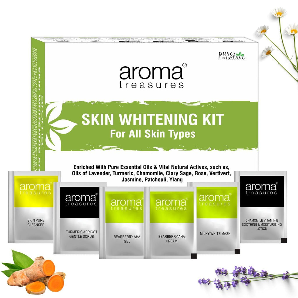 Aroma Treasures Skin Whitening Facial Kit - One-Time Use Kit for a Radiant Complexion - 30g