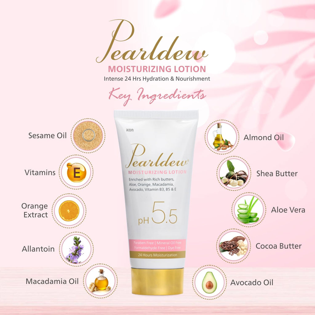 Pearldew Moisturizing Lotion, pH 5.5 - 100 Ml | Pack of 3