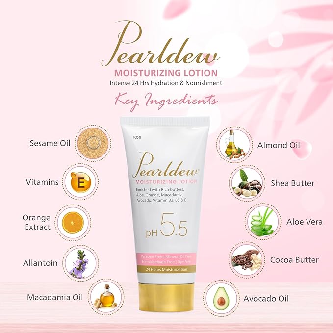 Pearldew Moisturizing Lotion, pH 5.5 - 100 Ml | Pack of 2