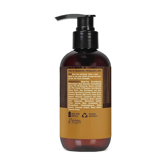 Every Man Jack Beard + Face Wash Sandalwood - 200 ml