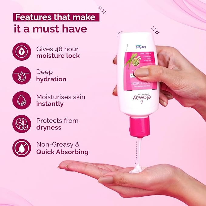 Eloway Aloevera Moisturizing Body Lotion for Winter - 100 ml (Pack of 3)