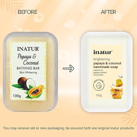 Inatur Papaya And Coconut Soap - 100 ml