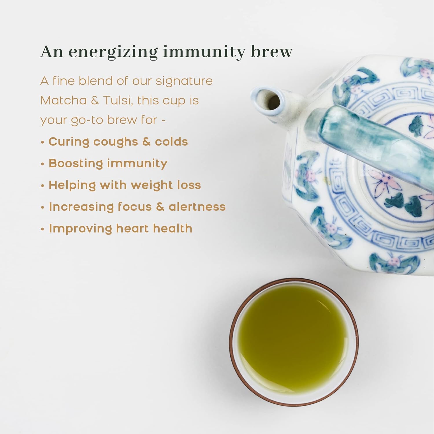 McLeod Russel 1869 Tulsi Matcha Green Tea - 50 gms