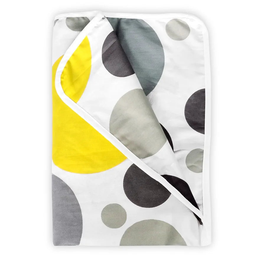 Divine Casa Pure Cotton Baby Blankets Newborn 0-4 Years Soft Cozy Dohar for Toddler Girls I Boys I Babies for Gift Colour Green Banana and White