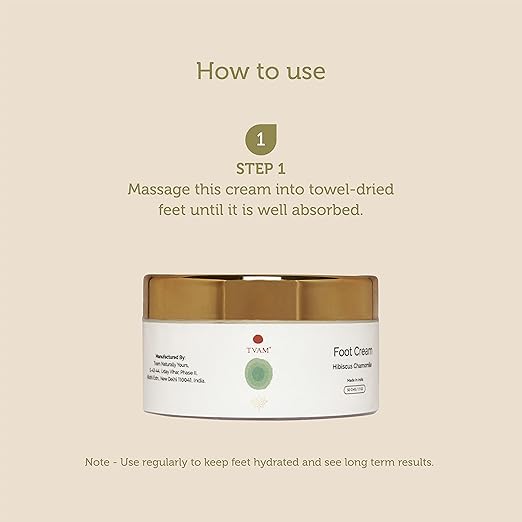 TVAM Foot Cream Hibiscus Chamomile - 50 gms