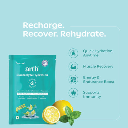 Arth Electrolyte Powder - Lemon Iced Tea Flavour