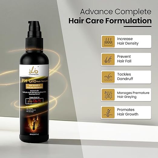 Lio Cosmeds Hair Growth & Anti Dandruff Hair Serum for Women & Men - 60 ml