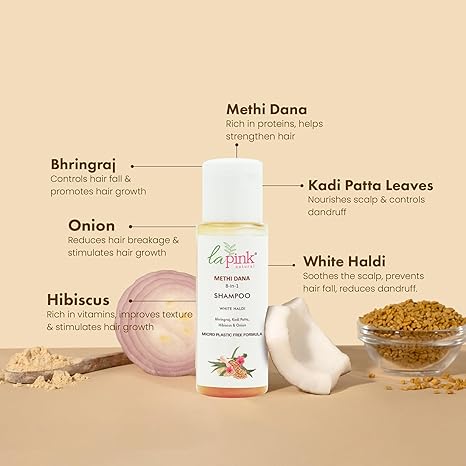 La Pink Methi Dana 8-in-1 Shampoo - 30 ml