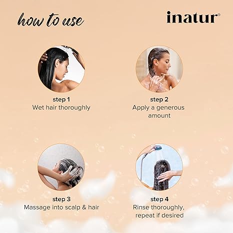 Inatur Argan Shampoo for Hair Fall Control - 350 ml