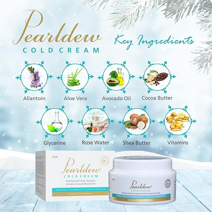 Pearldew Cold Cream | Improves the Skin Complexion - 100 Gms | Pack of 4