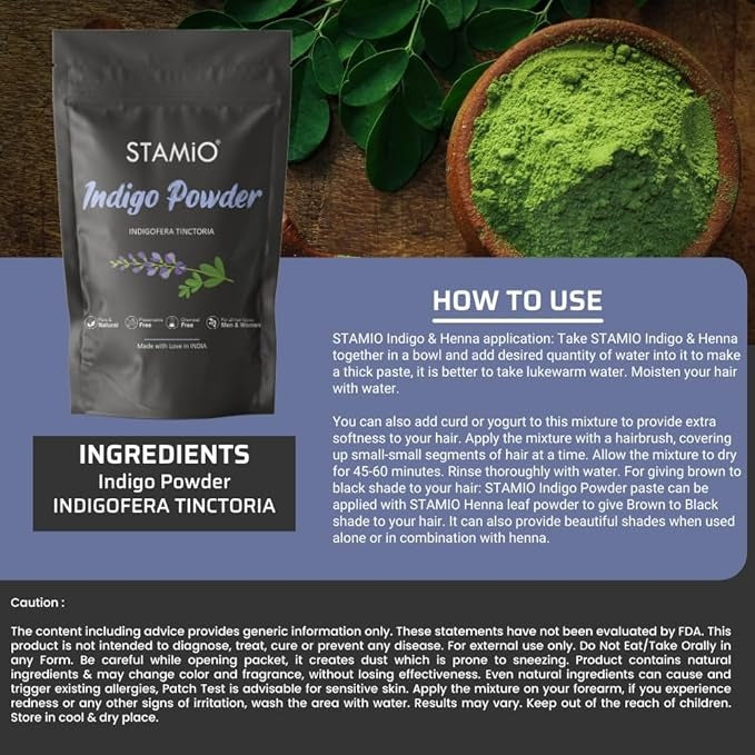 Stamio Indigo Leaves Powder - 750 gms