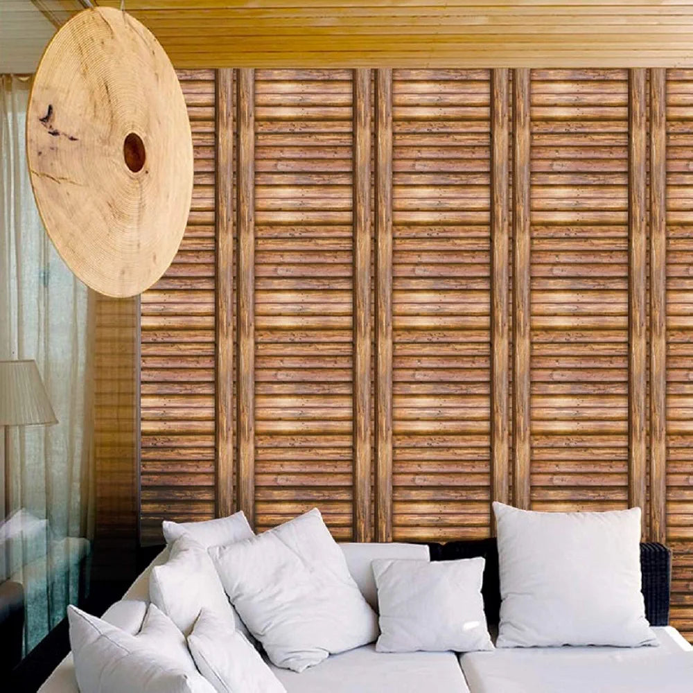 Jaamso Royals New Wooden Design Peel and Stick Self Adhesive Wallpaper 8