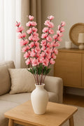 Artificial Flowers Bunch Cherry Blossom Ideal for vase Without vase babypink 55 cm Height Fabric