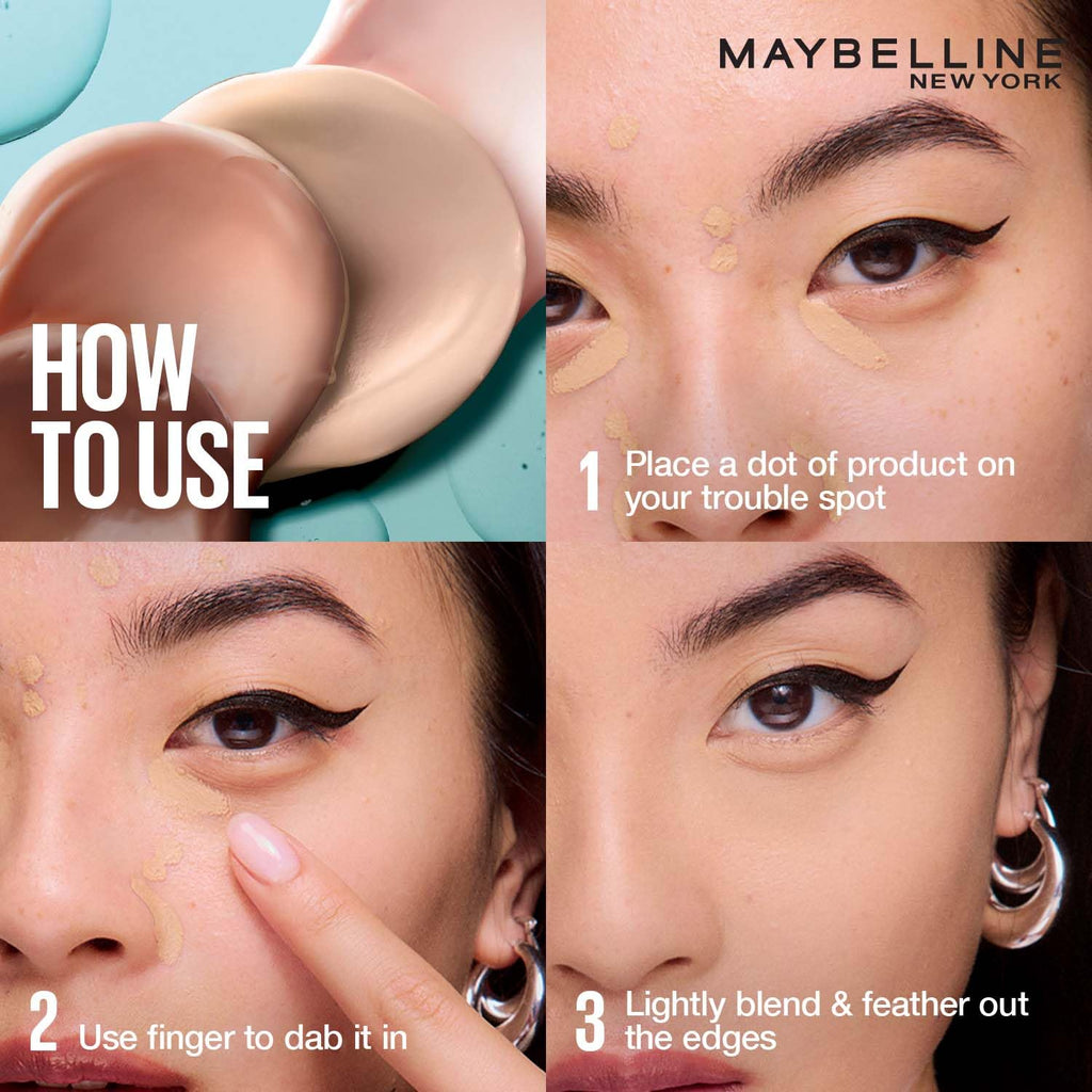 Maybelline New York Fit Me Spot Rescue Concealer, 60 | Full Coverage, Skin Improving