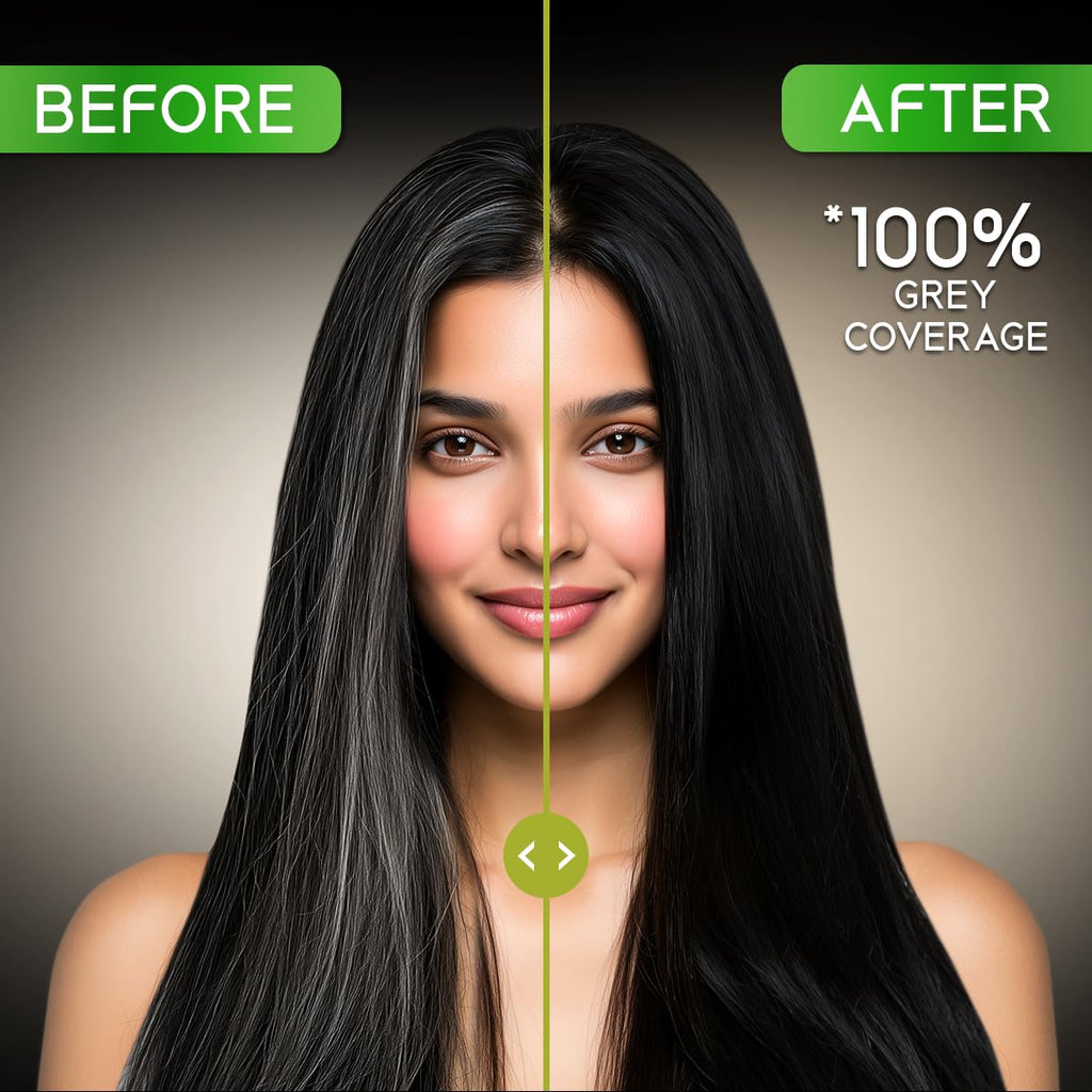Indica Xpress CrÃ¨me Hair Color Natural Black 1 | 60g+75ml | 10min Color | No Ammonia | Onion, Coconut & Argan Oil | 100% Grey Coverage | Lasts Up to 32 Washes
