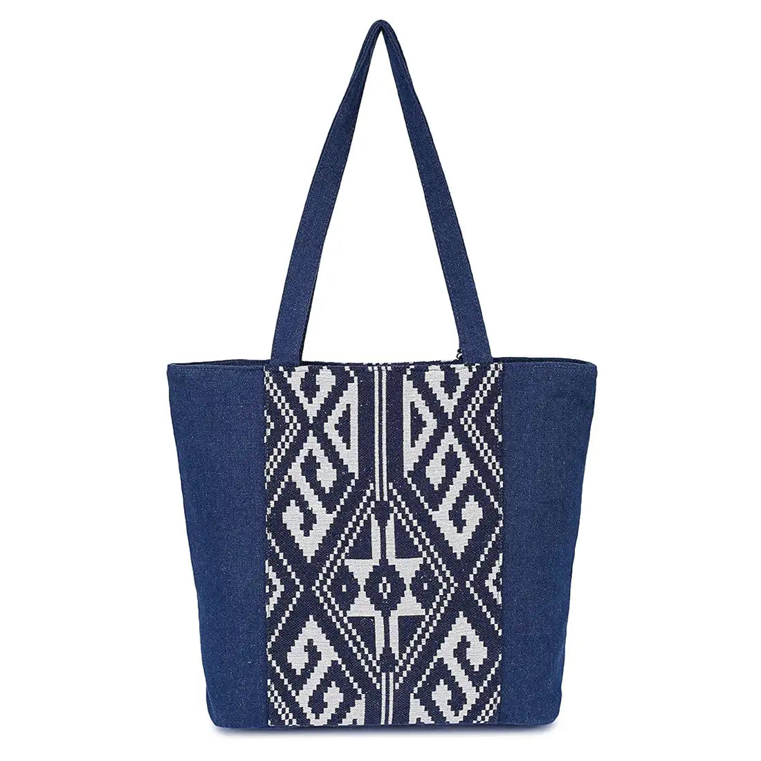 K London Alii And Aliizey Tote Bag For Women With Zip Bag Colour Blue