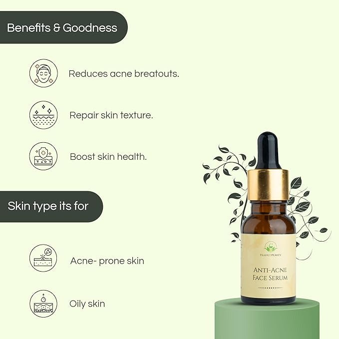 PrakritPurity Anti-Acne Face Serum - 30 ml