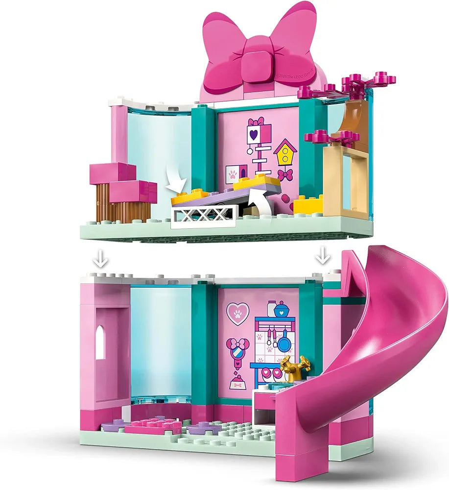 Lego Disney Minnie’s Pet Hotel Mickey Mouse Clubhouse Toy Buildable Set 43274 Building Blocks Toys for 4+ Gift for Boys and Girls