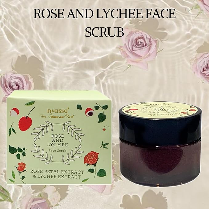 Nyassa Rose and Lychee Face & Body Scrub - 35 Gms