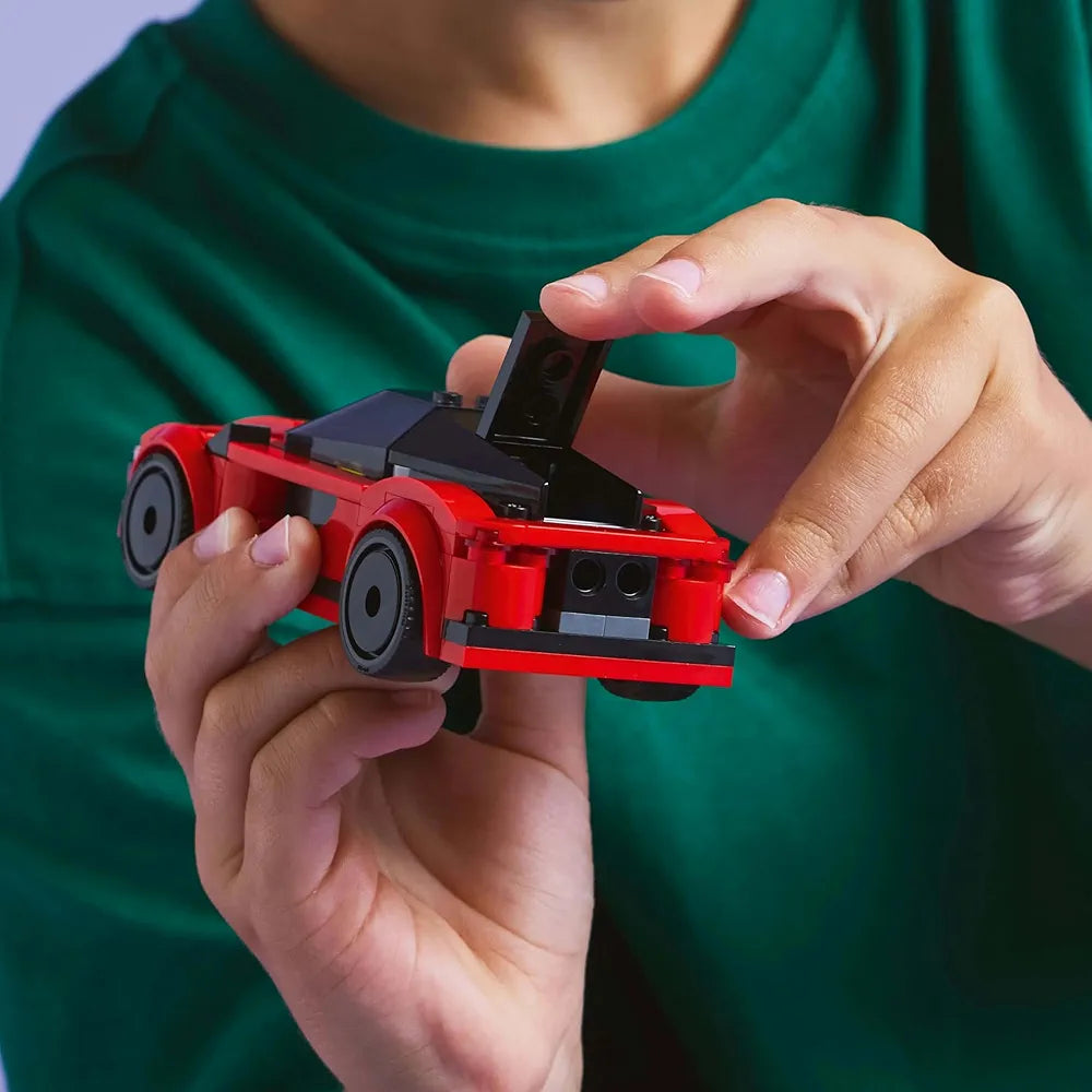 Lego City Red Sports Car Supercar Toy Vehicle Set 60448 Building Blocks Toys for 5+ Gift for Boys and Girls