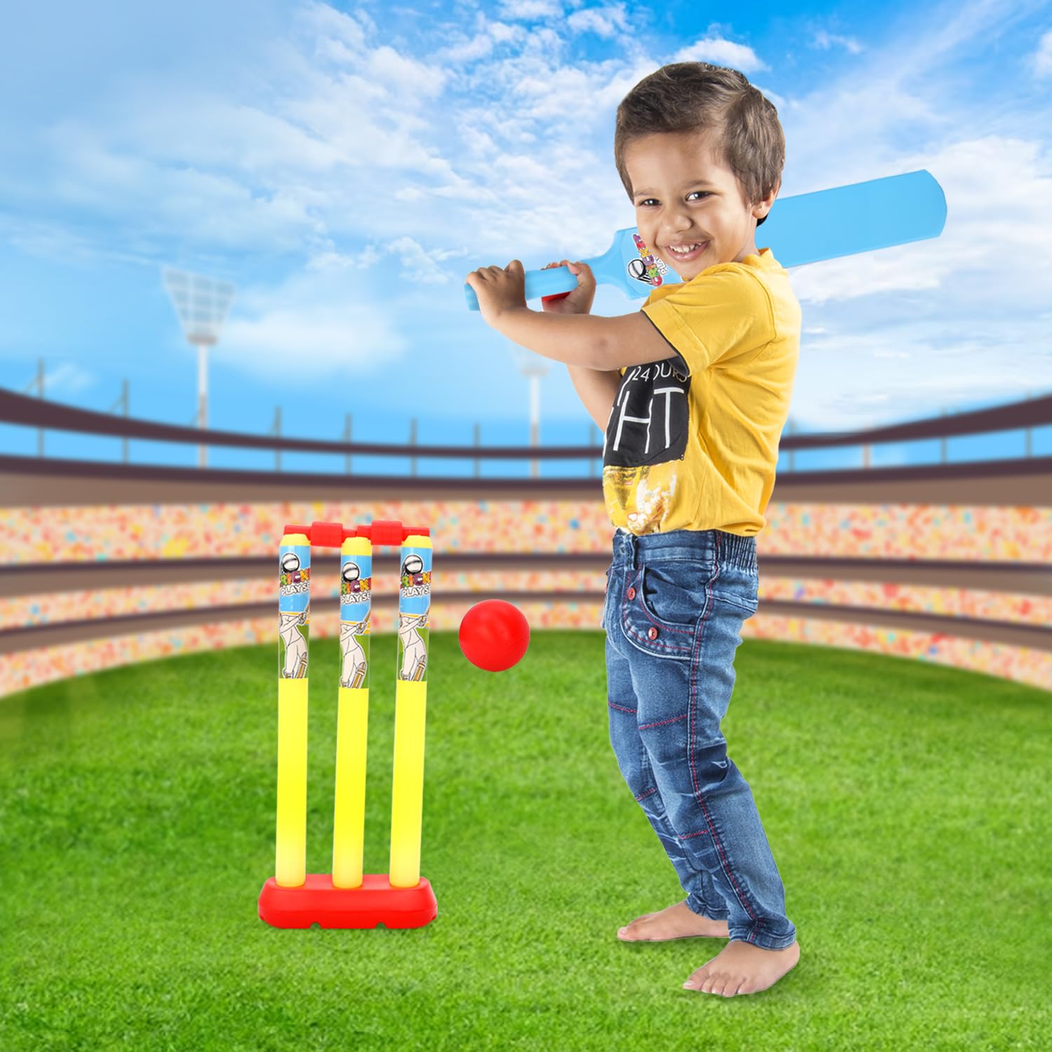 Play Nation Premium Junior Small Cricket Set