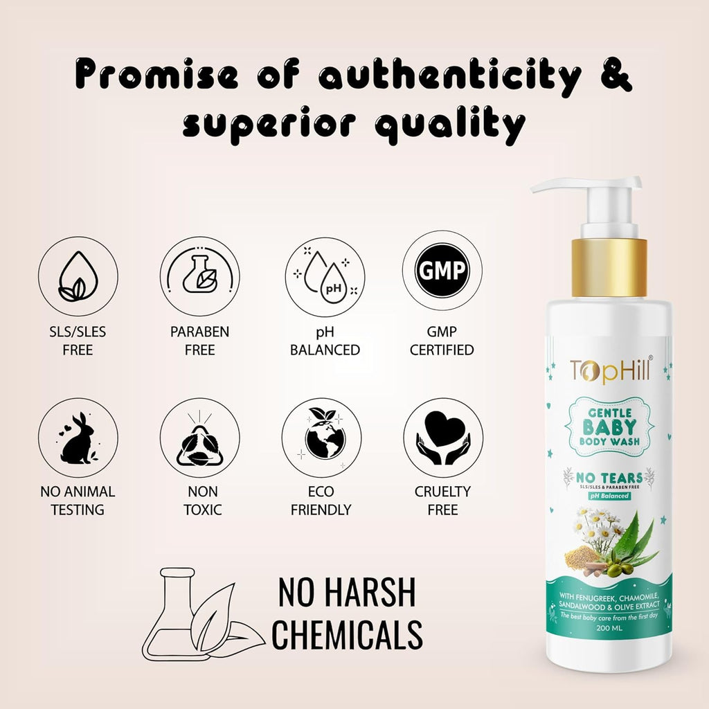 Tophill Gentle Baby Body Wash - 200 ml