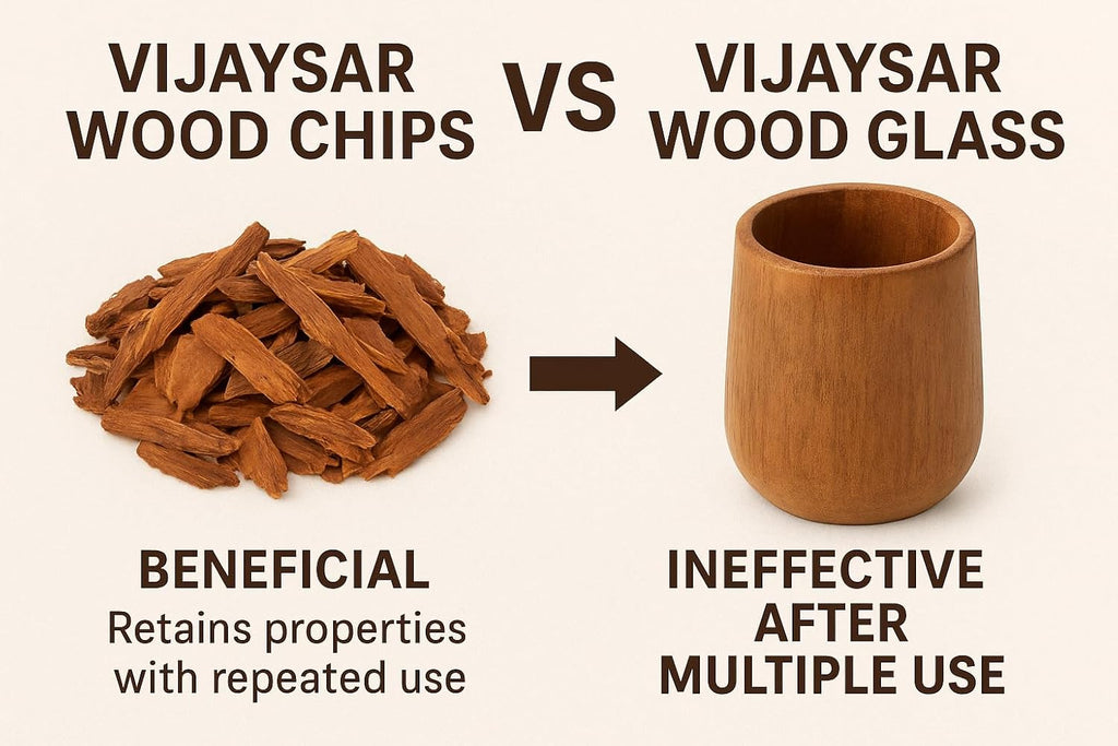 Namo Organics - Vijaysar ki Lakdi - 400gm | Better Than vijaysar wood glass | vijaysaar ki lakdi Indian Kino |Pterocarpus Marsupium Bark | Vijaysar Chaal