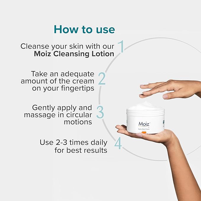 Moiz Xl Hydro Boost Face & Body Cream | Formulated With 13 Moisturizers  - 500 Gms