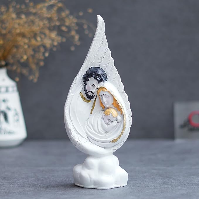 Ecraftindia Holy Jesus Christ Family Statue Decorative Showpiece