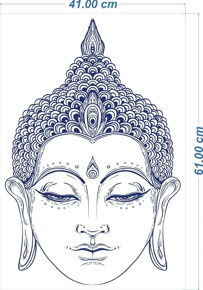 Rangoli White Glossy Vinyl Wall Sticker Premium Self-Adhesive Waterproof Parent-2 Design-1