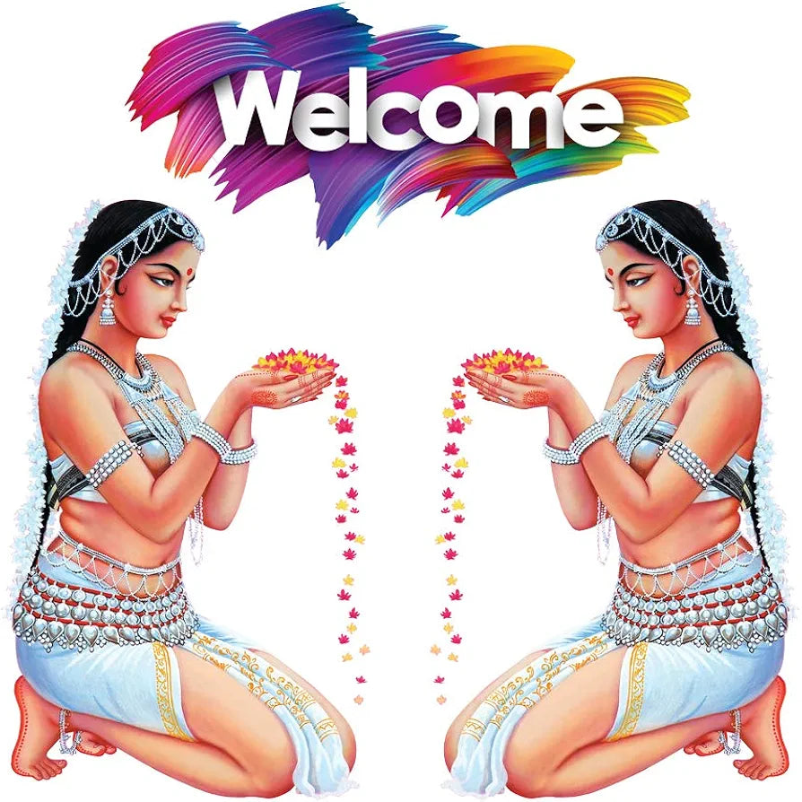 Rangoli Large Modern Art Wall Sticker Mullticolor Vinyl Sticker 40cm or 50 cm