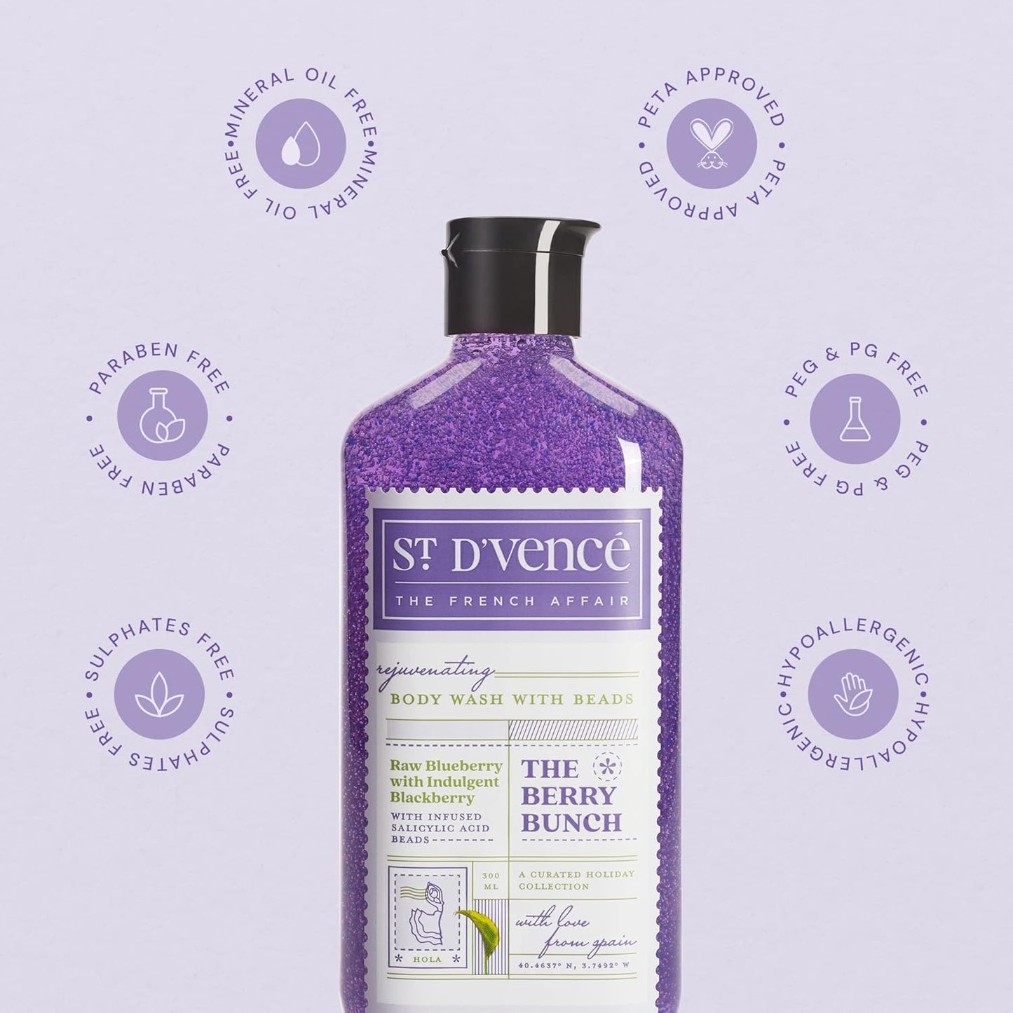 St.Dvence Berry Bunch Salicylic Acid Body Wash - 300 ml