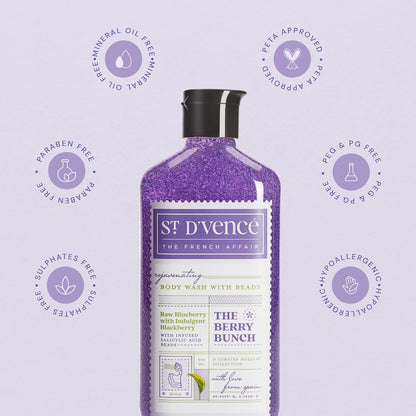St.Dvence Berry Bunch Salicylic Acid Body Wash - 300 ml