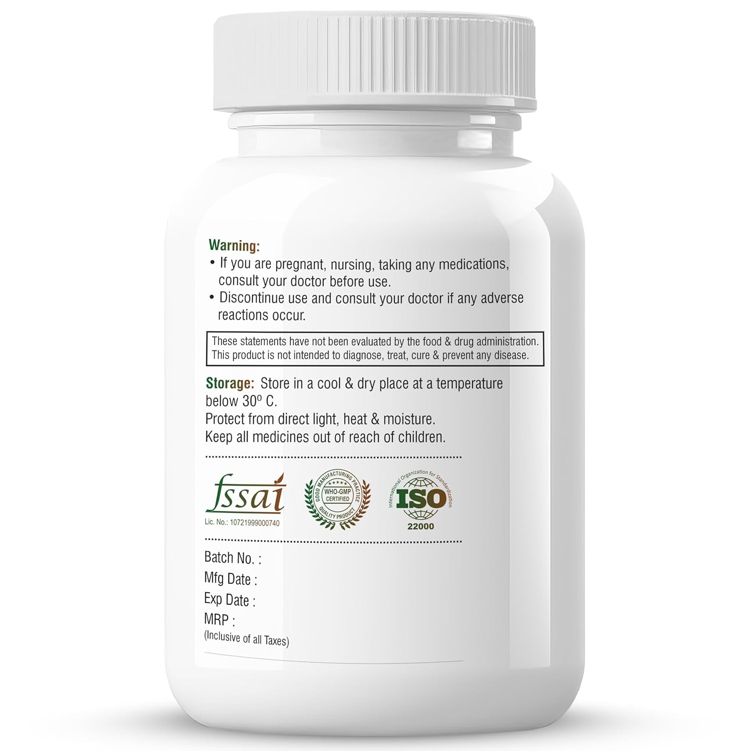 Biotrex Nutraceuticals L-Theanine 200mg Caffeine 100mg Supplement helps to improve Excercise Performance & supports Energy Management - 60 Veg Capsules