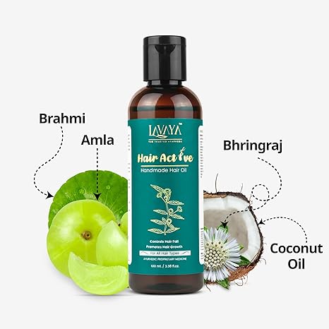 Lavaya Hair Active Oil for Men & Women Pure Ayurvedic Oil for Hair Growth - 200 ml