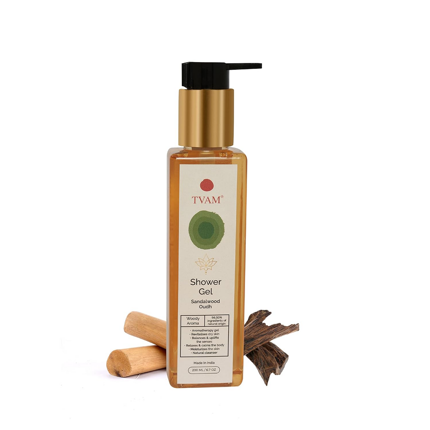 Tvam Sandalwood Oudh Shower Gel