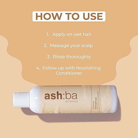 Ashba Botanics Hydrating Shampoo with Monoi Oil Rice Protein - 237 ml