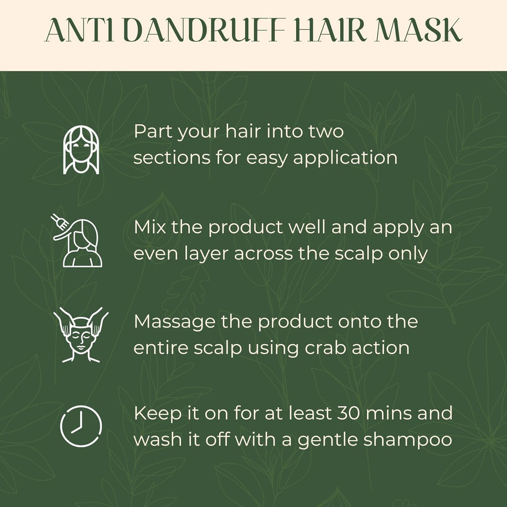 Sacred Grove Anti-Dandruff Pre Shampoo Hair Mask with Neem & Lemon Peel - 100 gms