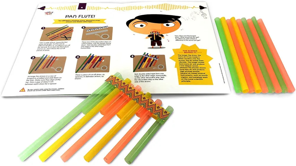 Genius Box Play some Learning STEM Toy for 5+ Year Age: Light and Sound DIY,Activity Kit, Learning Kit, Educational Kit,Multicolor, Wood;Paper 15 Activity Kit