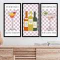 Kotart - Framed Posters for Cafe/Restaurant Cocktails  Set of 3