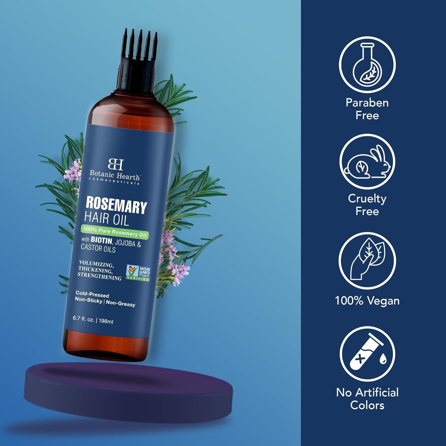 Botanic Hearth 100% Pure Rosemary Oil - 198 ml