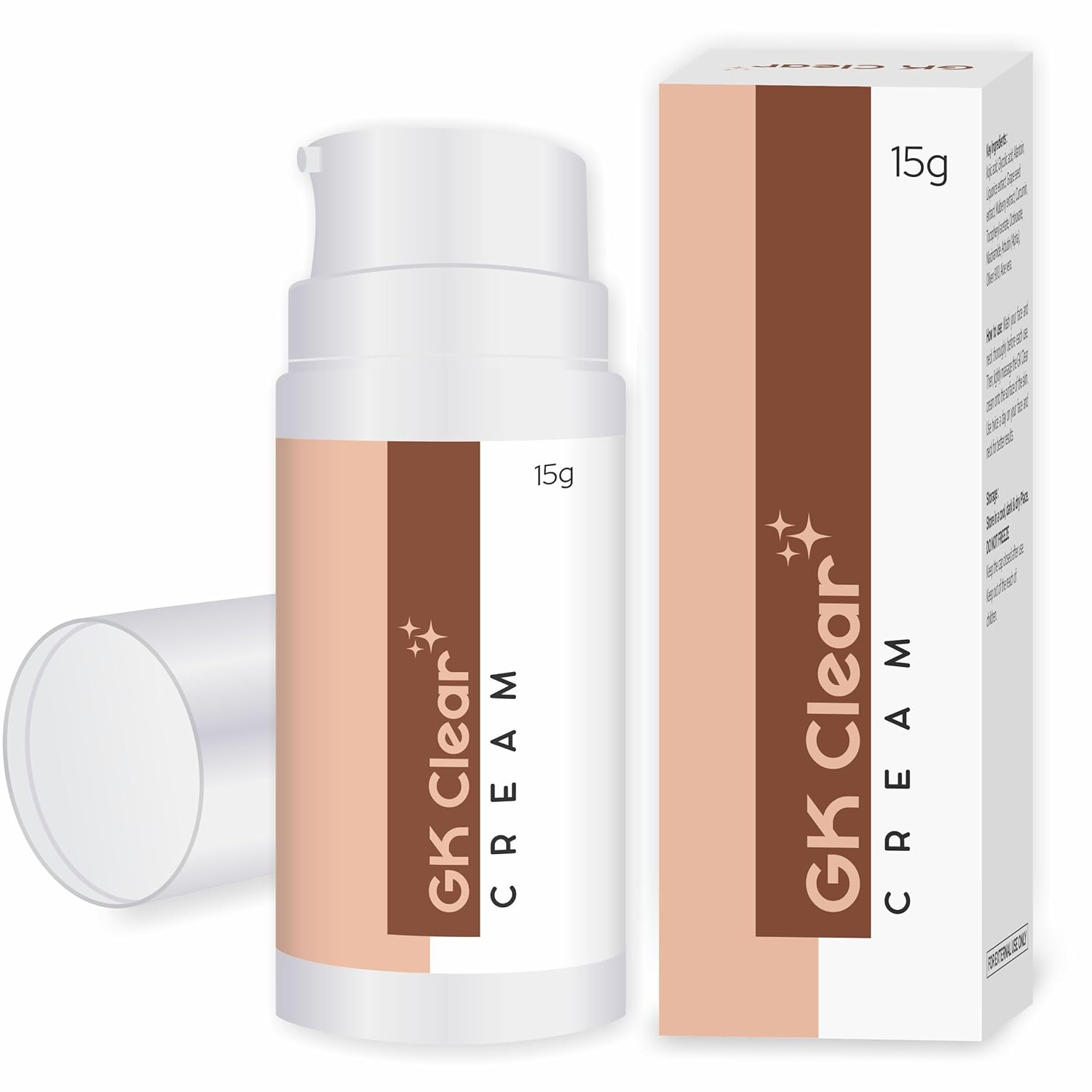 GK Clear Kojic Acid & Glycolic Acid Skin Brightening Cream â€“ 15g | Supports Skin Tone Balance, Targets Dark Spots & Uneven Texture | Suitable for All Skin Types